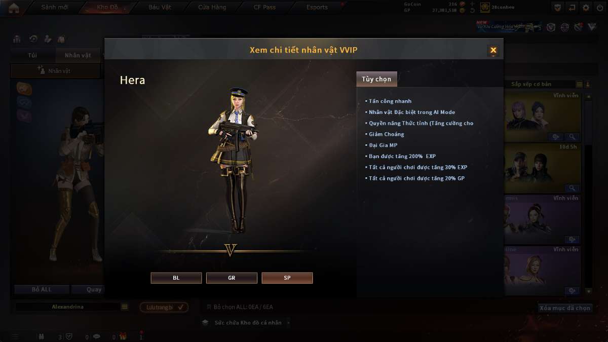 shop acc cf uy tin gia re